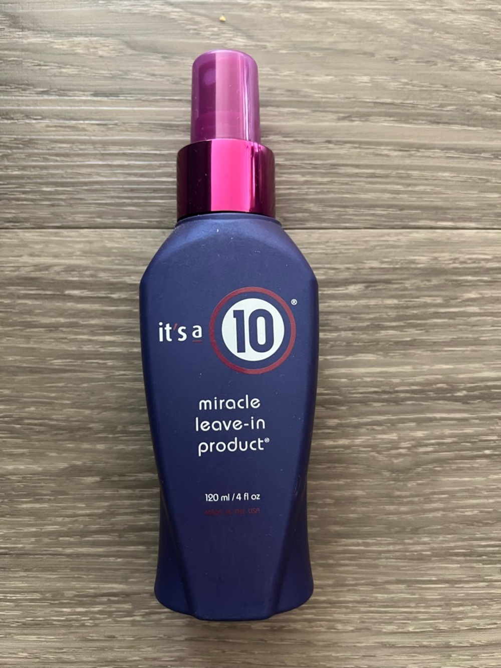 it's a 10 Miracle Leave-In Product - Navy & Pink